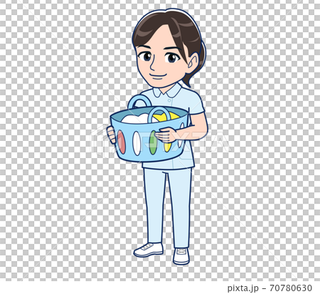 Nurse in a light blue uniform 70780630