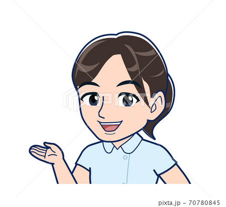 Nurse in a light blue uniform 70780845