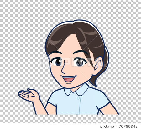 Nurse in a light blue uniform 70780845