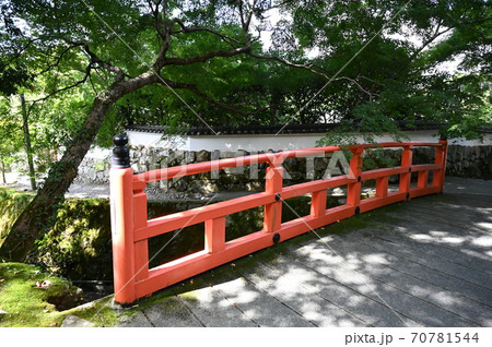 京都大原　三千院門前通り　未明橋と茅穂橋 70781544
