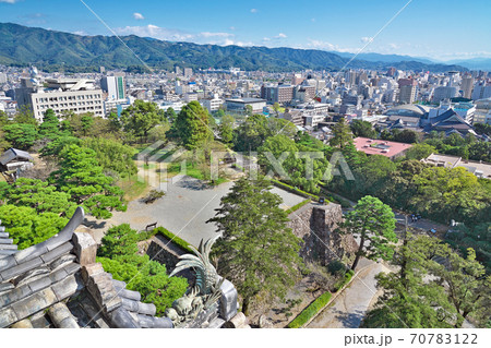 【高知城より高知市内】 高知県高知市丸ノ内 70783122