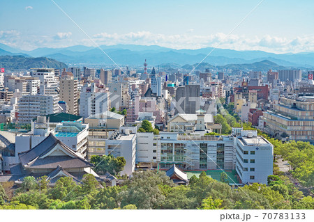 【高知城より高知市内】 高知県高知市丸ノ内 70783133