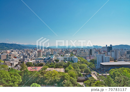 【高知城より高知市内】 高知県高知市丸ノ内 70783137