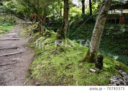 京都大原　三千院　おさな・六地蔵　律川の風景 70783373