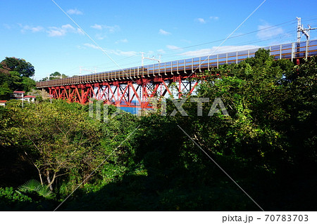 根府川の白糸川橋梁 根府川の白糸川橋梁 70783703