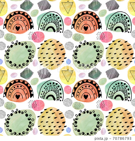 Abstract Rainbow Pattern Free Drawing Abstract Rainbow Pattern Free Drawing 70786793