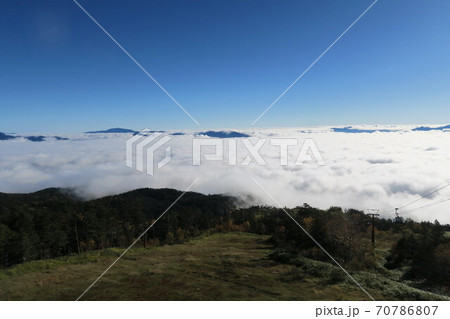 御嶽山の雲海 御嶽山の雲海 70786807