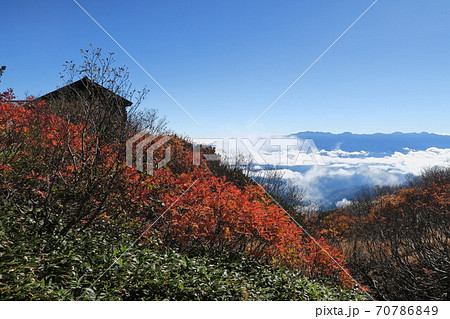 御嶽山八合目の紅葉 70786849