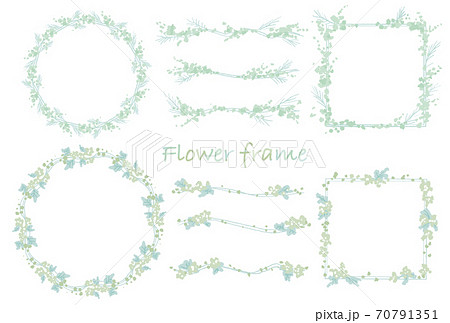 優しいタッチのお花フレームセット 70791351