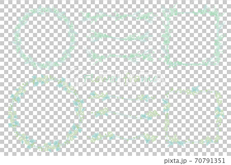 輕柔的花框套裝 70791351