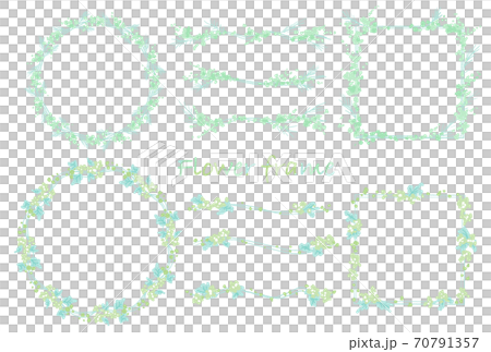 輕柔的花框套裝 70791357