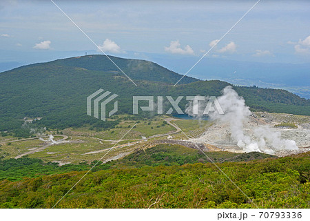 韓国岳登山「三合目付近からの眺め」 70793336