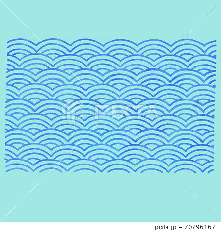 和柄 青海波 のイラスト素材