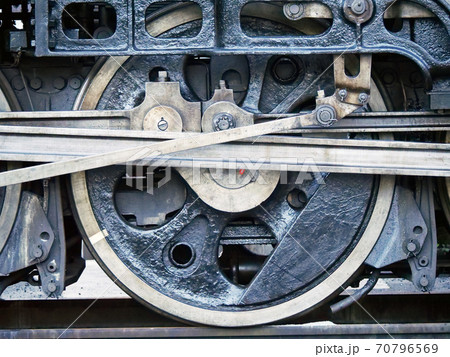 D51 200 SL やまぐち号 車輪の写真素材 [70796569] - PIXTA