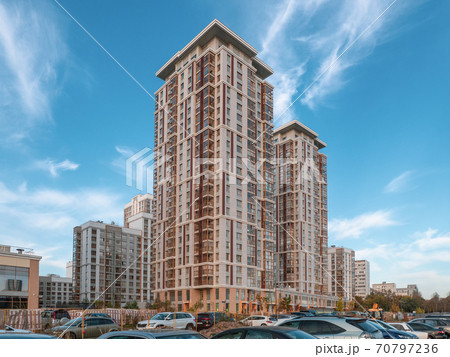 Modern residential neighborhood in the Moscow. 70797236