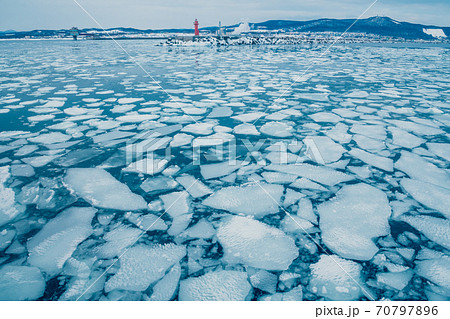流氷のイメージ / 北海道紋別市 70797896