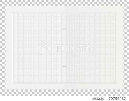 原稿用紙(400字詰め)のイラスト_紫 原稿用紙(400字詰め)のイラスト_紫 70799482