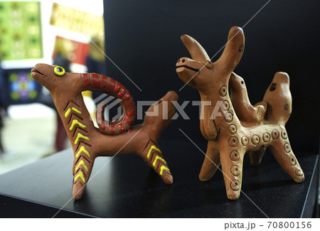 Traditional Crimean Tatar toys sheep, made of clay 70800156
