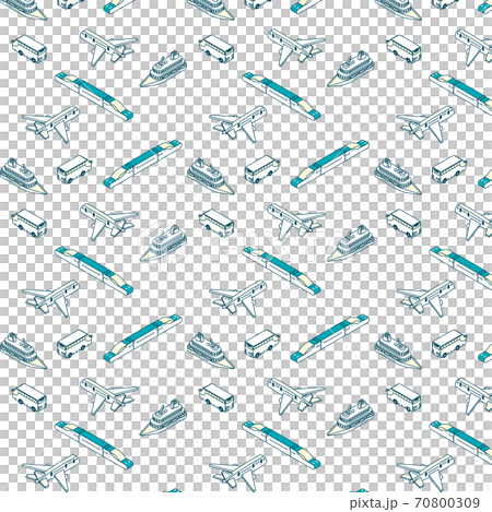 乗り物のシームレスパターン 70800309