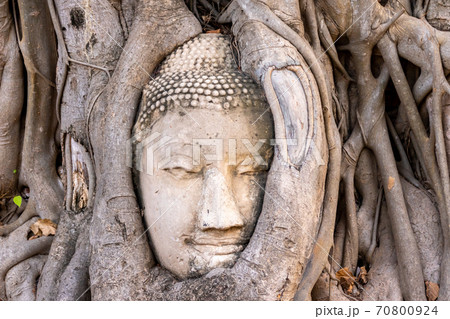 タイの仏像レリーフ （現代アートメタル 3D 壁の彫刻 ブロンズ
