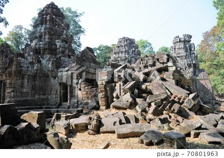 カンボジア、アンコール遺跡、タ・ソム 70801963