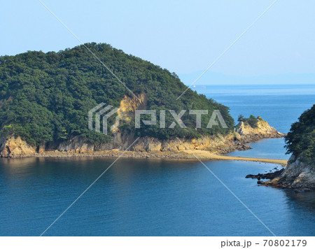 希望の道・エンジェルロードど並ぶ希望の架け橋の眺め・小豆島・南風台・香川県(6) 70802179