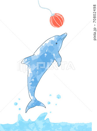 Illustration Of A Dolphin Show With A Gentle Touch Stock Illustration