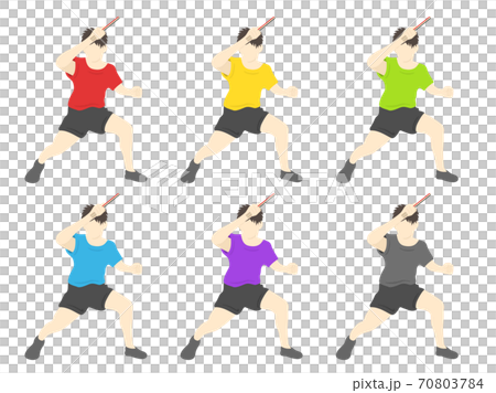 Illustration of a male table tennis player Illustration of a male table tennis player 70803784
