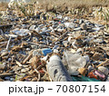 Disposable plastic dirty glass discarded waste,marine pollution,sea shore 70807154