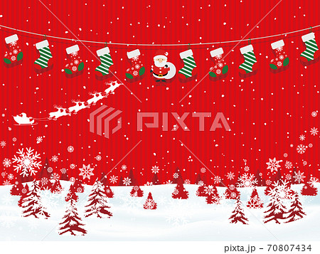クリスマスイメージ素材 70807434
