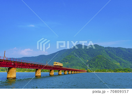 京都丹後鉄道　由良川橋梁　　 70809357
