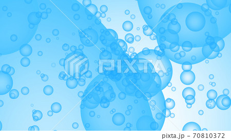 CGバブル　多数の浮遊する泡の背景素材 70810372