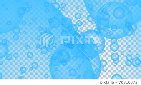 CGバブル　多数の浮遊する泡の背景素材 70810372