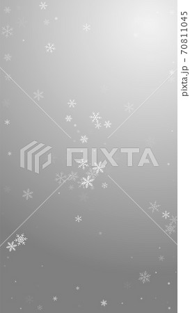 Sparse snowfall Christmas background. Subtle flyin 70811045