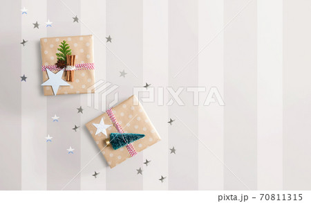 Handmade Christmas gift boxes with ornaments Handmade Christmas gift boxes with ornaments 70811315