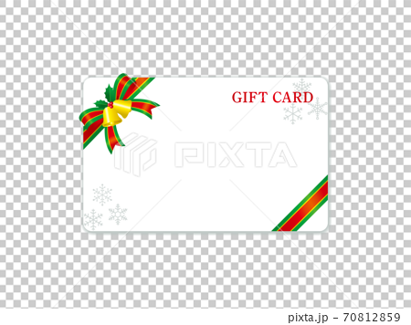 クリスマスのギフトカード装飾テンプレート 70812859