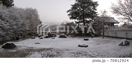 岩倉実相院、雪の石庭 70812924