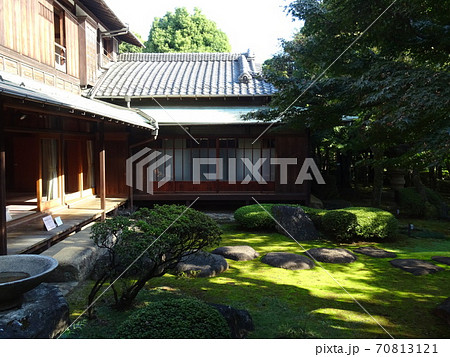 重要文化財 旧朝倉家住宅 大正ロマンを感じる快晴の日本庭園 重要文化財 旧朝倉家住宅 大正ロマンを感じる快晴の日本庭園 70813121