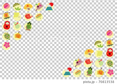 Lucky material background material frame postcard 70813538