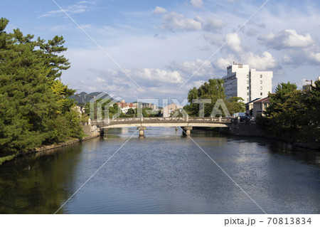北田川と北堀橋 70813834