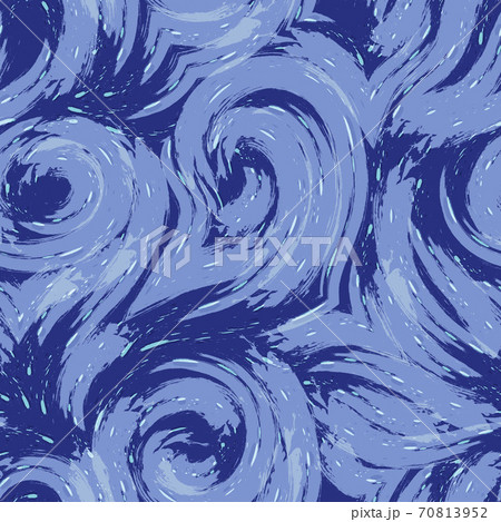 Vector seamless texture on a phantom blue background with Aqua Menthe blots and light stains of watercolor. A print for clothes or wrapping paper. Swirl or waves in trendy shades Vector seamless texture on a phantom blue background with Aqua Menthe blots and light stains of watercolor. A print for clothes or wrapping paper. Swirl or waves in trendy shades 70813952