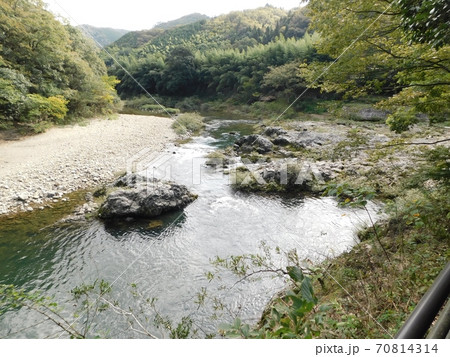長門峡の丁字川出合淵 70814314
