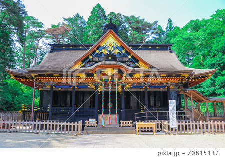 国宝に指定されている大崎八幡神社の社殿(宮城県仙台市青葉区八幡) 国宝に指定されている大崎八幡神社の社殿(宮城県仙台市青葉区八幡) 70815132