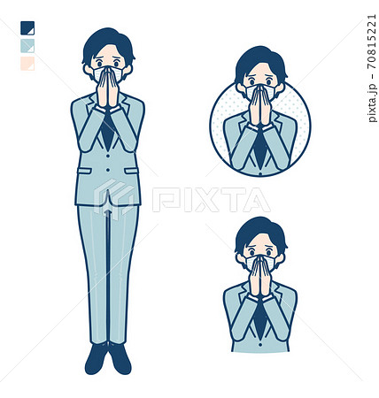 simple suit businessman mask_uneasy simple suit businessman mask_uneasy 70815221