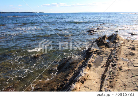 三浦半島　荒崎・潮騒のみち　お仙ヶ鼻ー弁天島間 70815733