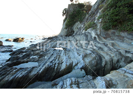 三浦半島　荒崎・潮騒のみち　お仙ヶ鼻ー弁天島間 70815738