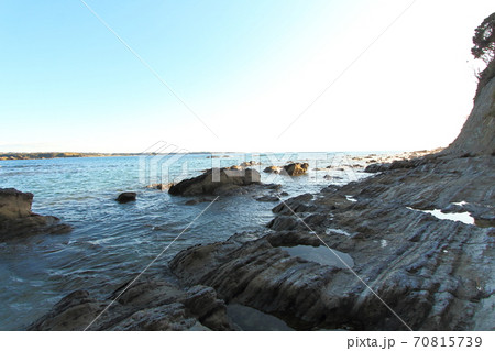 三浦半島　荒崎・潮騒のみち　お仙ヶ鼻ー弁天島間 70815739