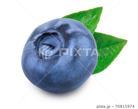 fresh blueberry isolated on white background closeup with clipping path and full depth of field 70815974