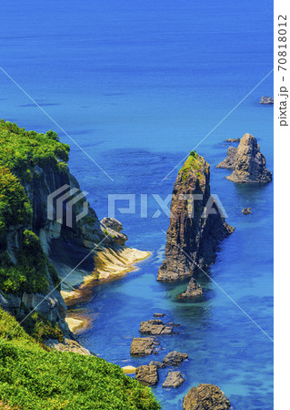 京都　丹後半島　屏風岩　 70818012