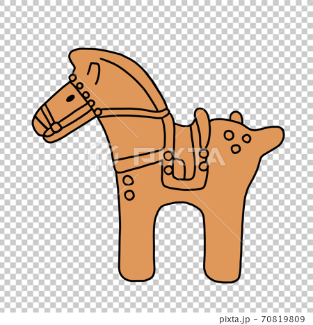 馬の埴輪イラスト素材のイラスト素材